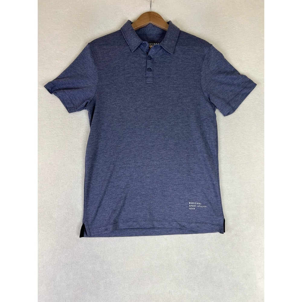 Municipal Polo Shirt Men's Small Gray Short Sleeve Performance - Picture 1 of 10
